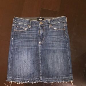 Paige denim jean skirt